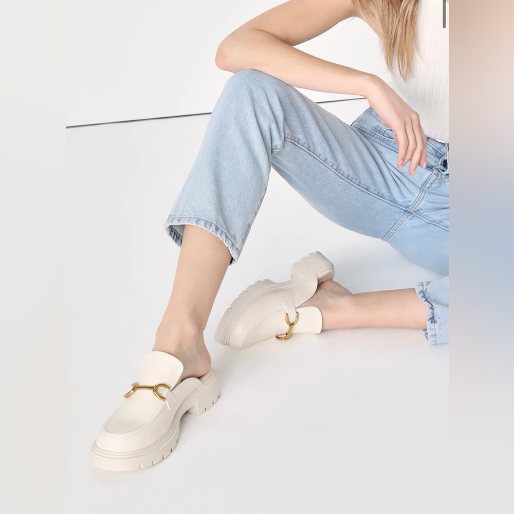 Jeans Bone Lug Sole Slide-on Loafers
